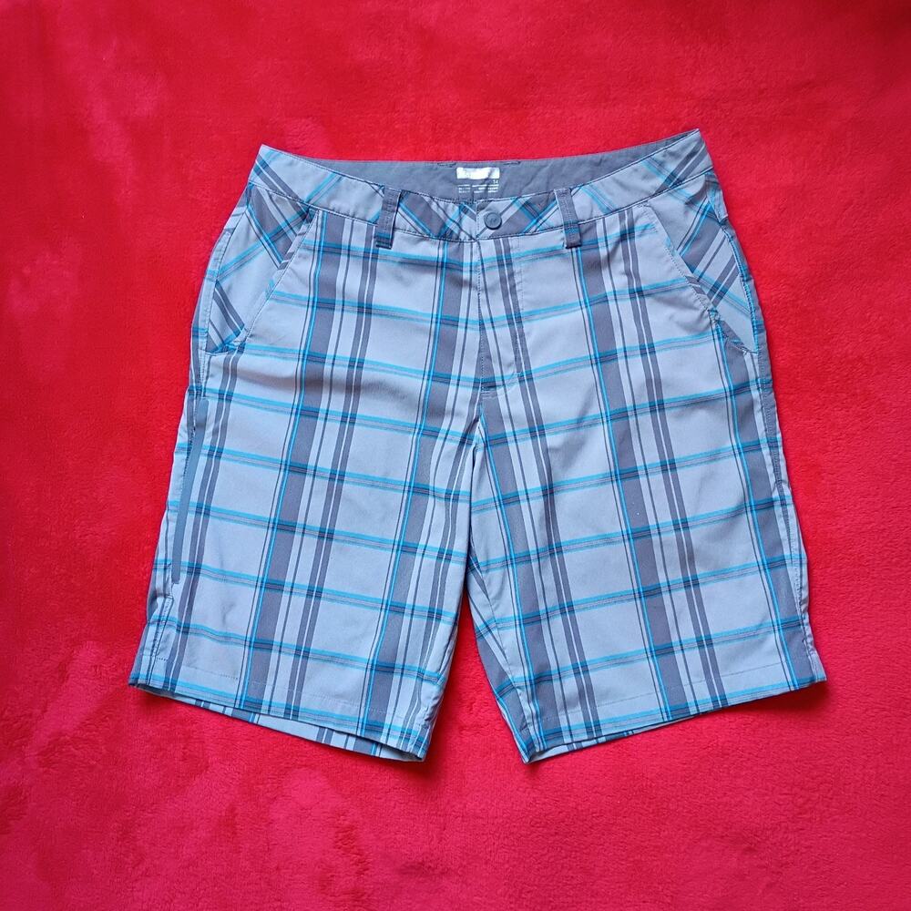 Marmot Hiking Athletic Shorts Plaid Outdoor Bottoms Men's Size 34 L Gorpcore